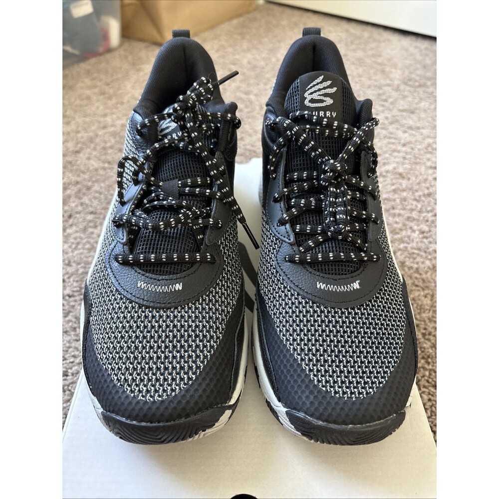 Under Armour Curry 3Z 24 Basketball Shoes Men 10 Black Grey Sneakers 3027626 001